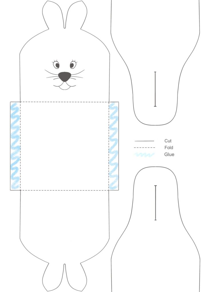 Easter bunny box template