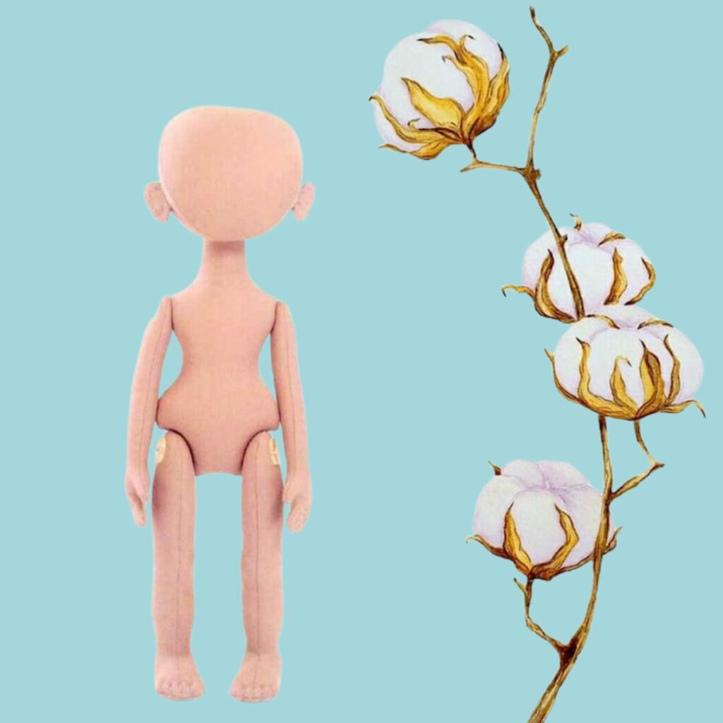 standing blank doll for crafting