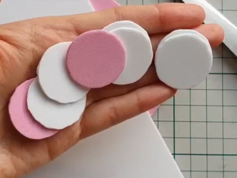 Miniature doll cake from EVA foam