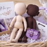 Thoughtful miniature gift basket for doll enthusiasts