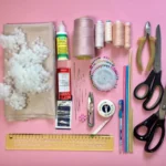 Materials for making cloth dolls