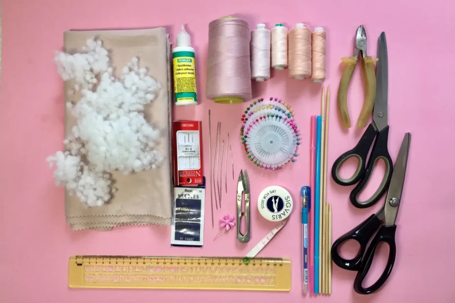 Materials for making cloth dolls